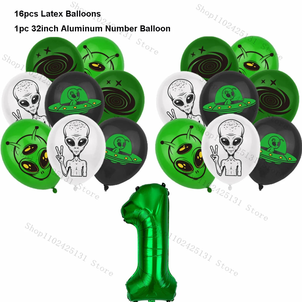 Kit Decoração de Festa Tema Alien