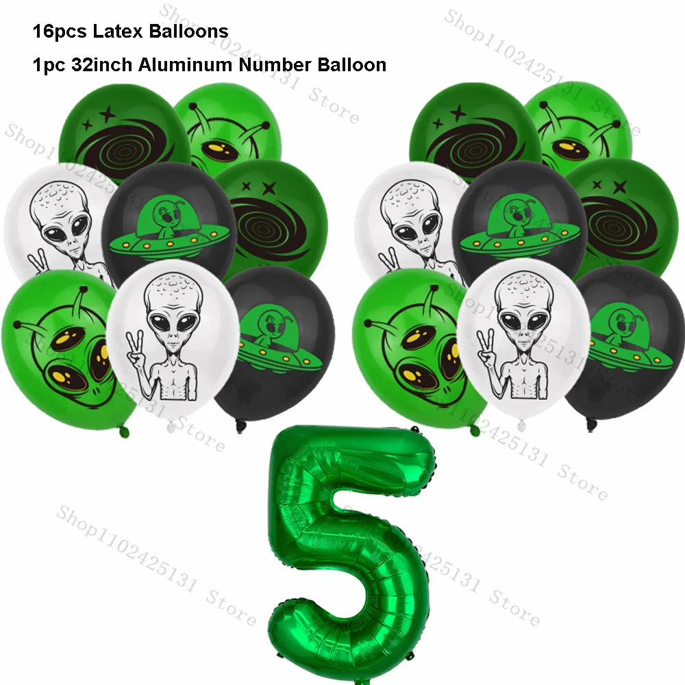Kit Decoração de Festa Tema Alien