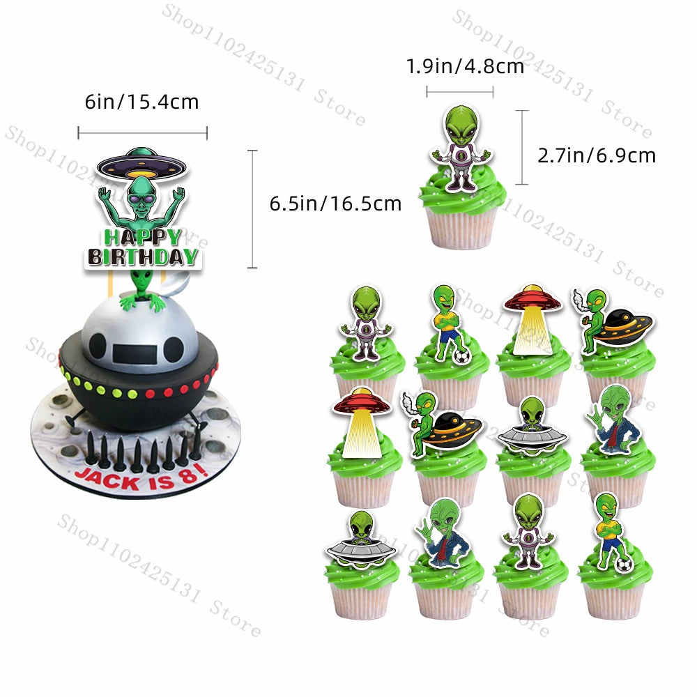 Kit Decoração de Festa Tema Alien