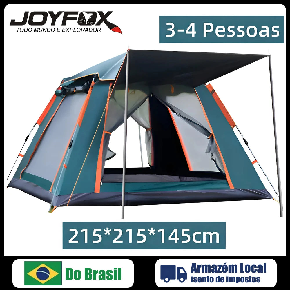 Barraca Camping Automática Upf50+ 5-8 Pessoas Grande Varanda para familiar portátil
