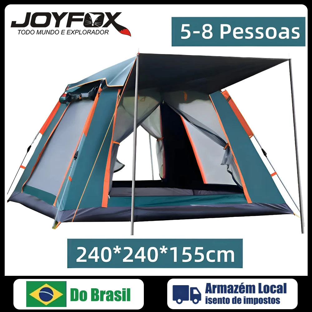 Barraca Camping Automática Upf50+ 5-8 Pessoas Grande Varanda para familiar portátil