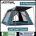Barraca Camping Automática Upf50+ 5-8 Pessoas Grande Varanda para familiar portátil