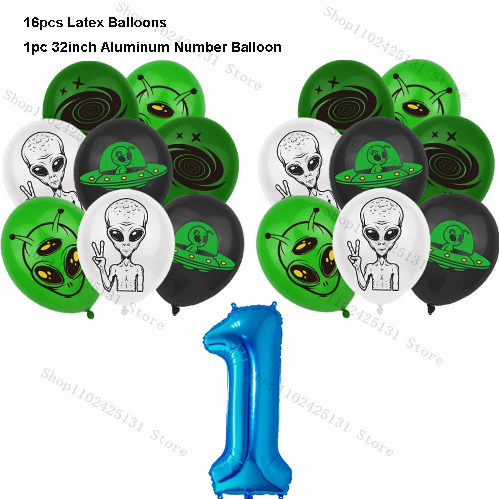 Kit Decoração de Festa Tema Alien
