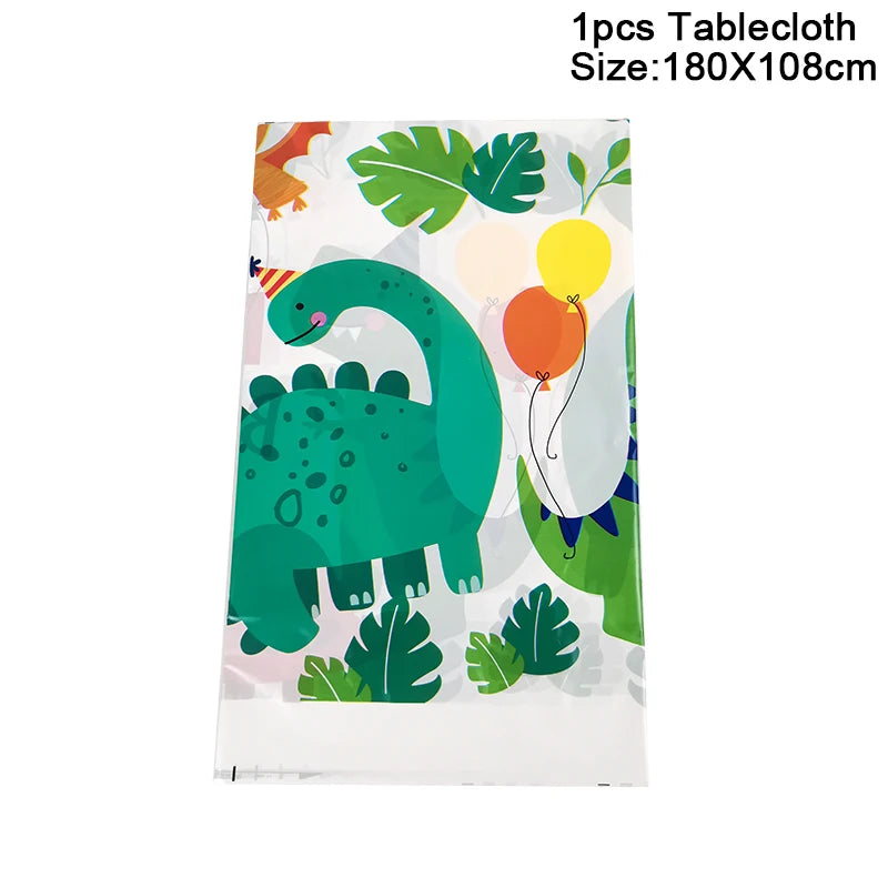 Kit Talheres e Pratos Descartáveis Dinossauro – Festa Completa