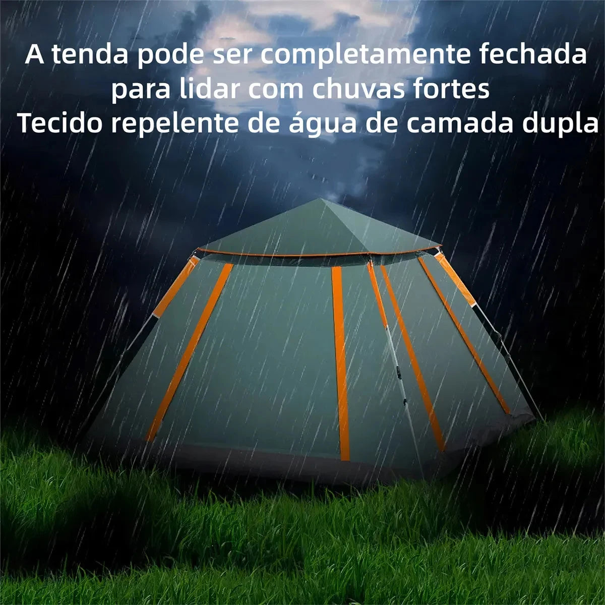 Barraca Camping Automática Upf50+ 5-8 Pessoas Grande Varanda para familiar portátil