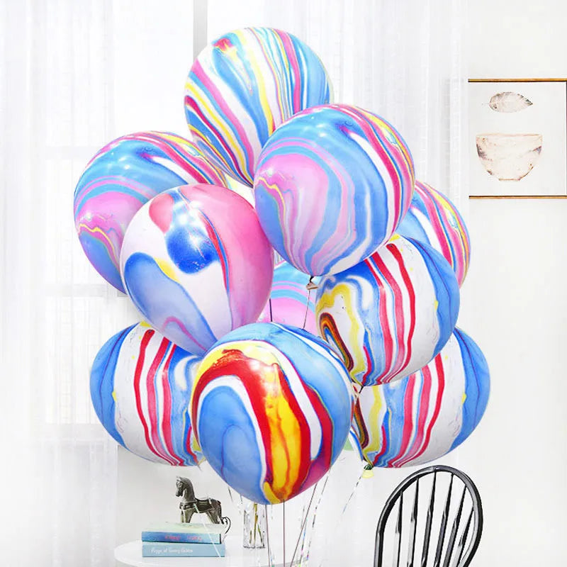 Kit De Balões Marmorizado – Kit 5 ou 10 Unidades