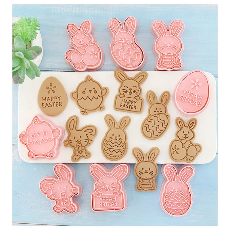 Kit Cortadores de Páscoa (8 peças)