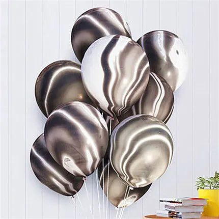 Kit De Balões Marmorizado – Kit 5 ou 10 Unidades