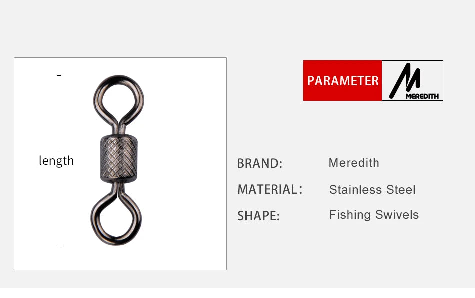 Girador de pesca com rolamento Meredith