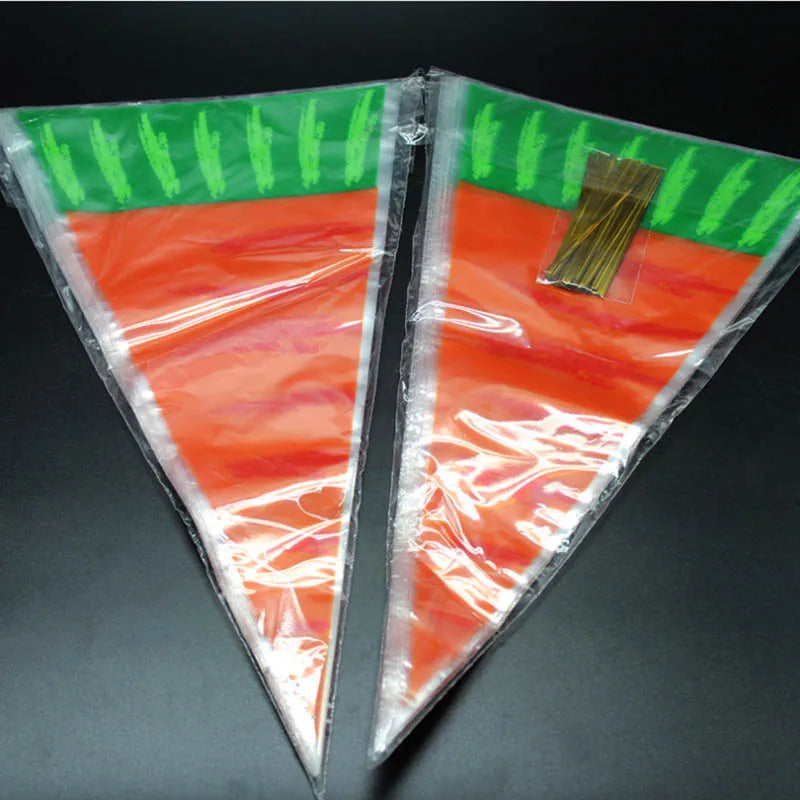 Kit 20 Saquinhos Cone "Cenoura"