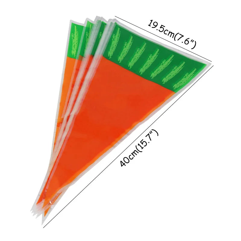 Kit 20 Saquinhos Cone "Cenoura"