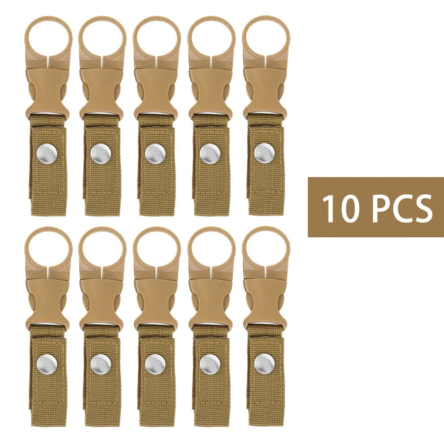 Fivela de webbing gancho suporte de garrafa de água clipe ao ar livre náilon edc escalada mosquetão cinto mochila cabide acampamento mosquetão cinto clipe