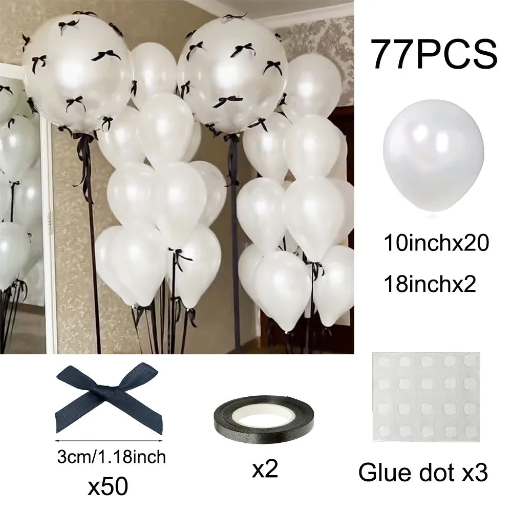 Kit Balões com Mini Laços – Estilo Coquete