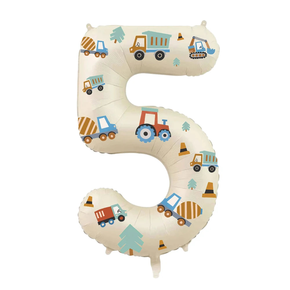 Balão de Número (Tema Construção)