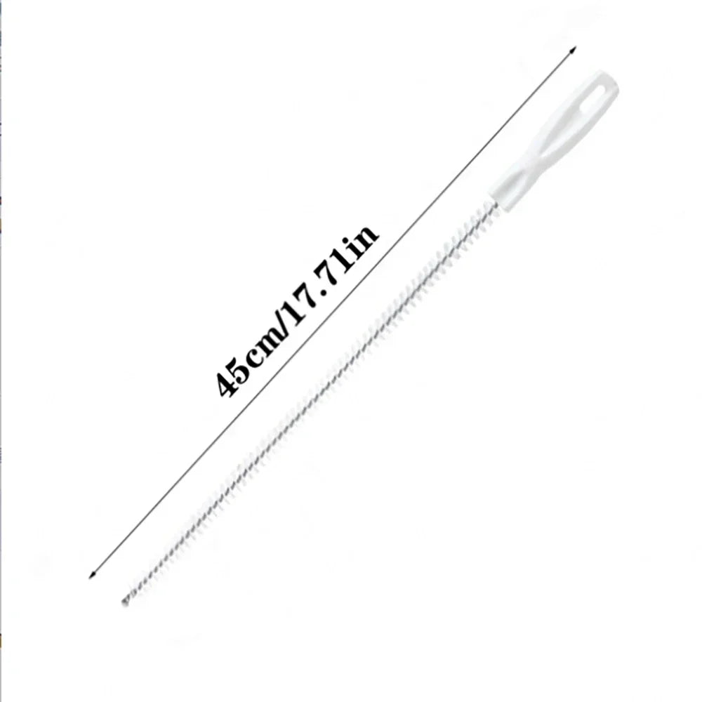 Escova de limpeza de drenagem de pia, removedor de entupimento de drenagem, escova dobrável