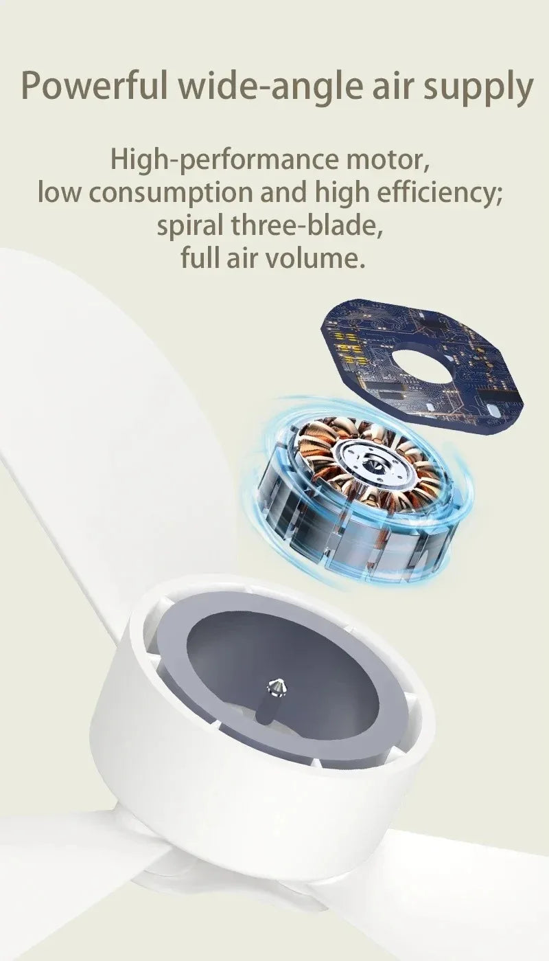 Ventilador compacto portátil de teto para acampamento