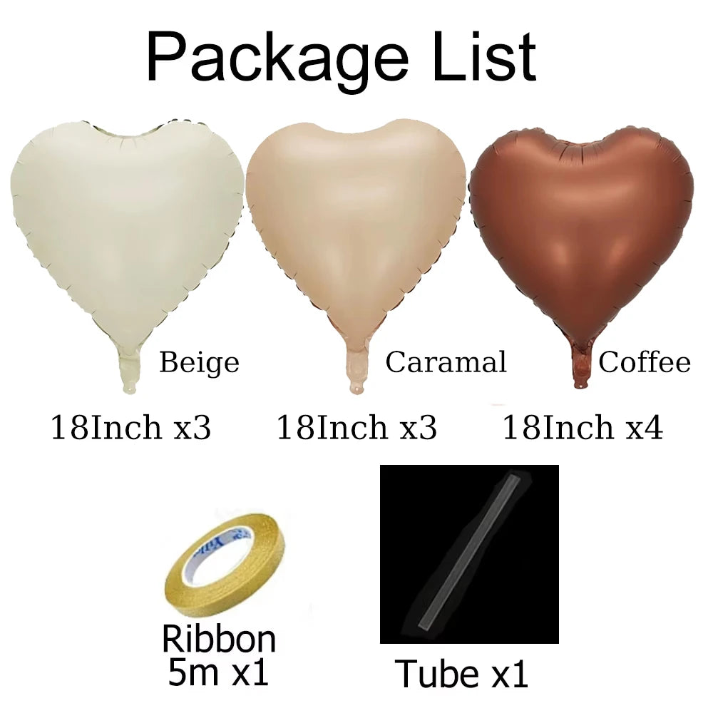 Kit 12 Balões de Coração Tons Pastéis