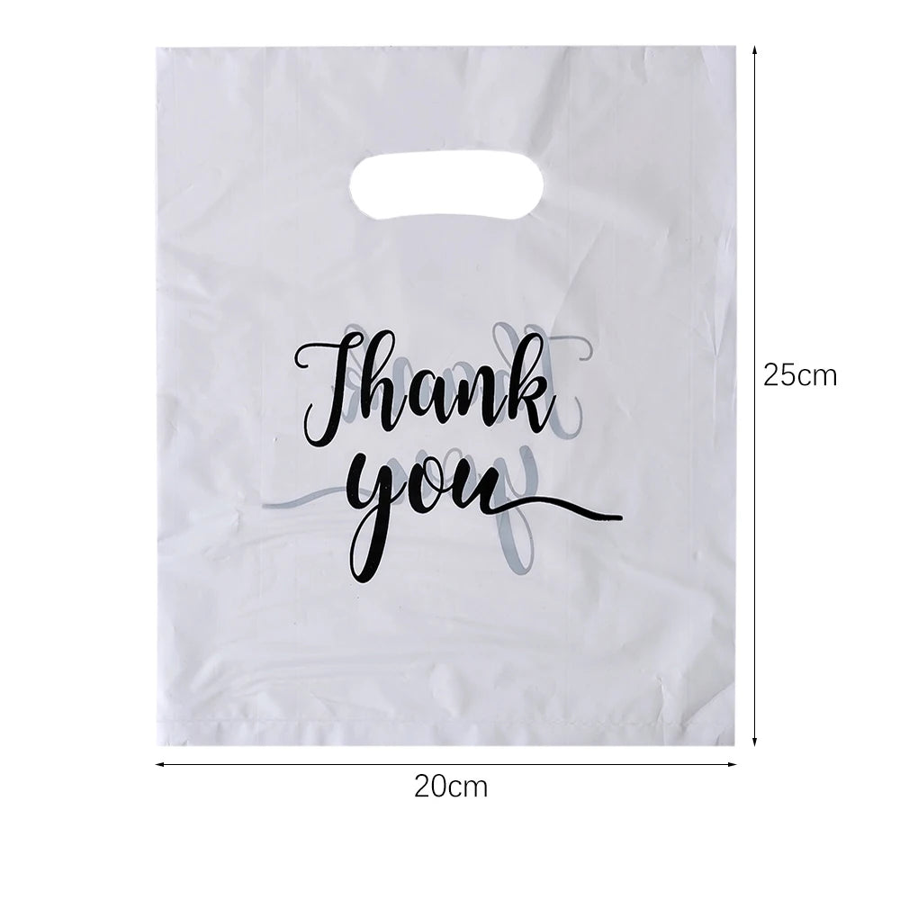 Kit Sacos de Embalagem (10, 50 ou 100 pçs) – Estampa "Thank You"