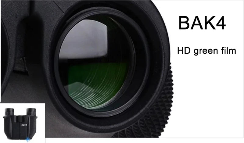 Binóculo hd dobrável compacto alcance 1000m lente fmc