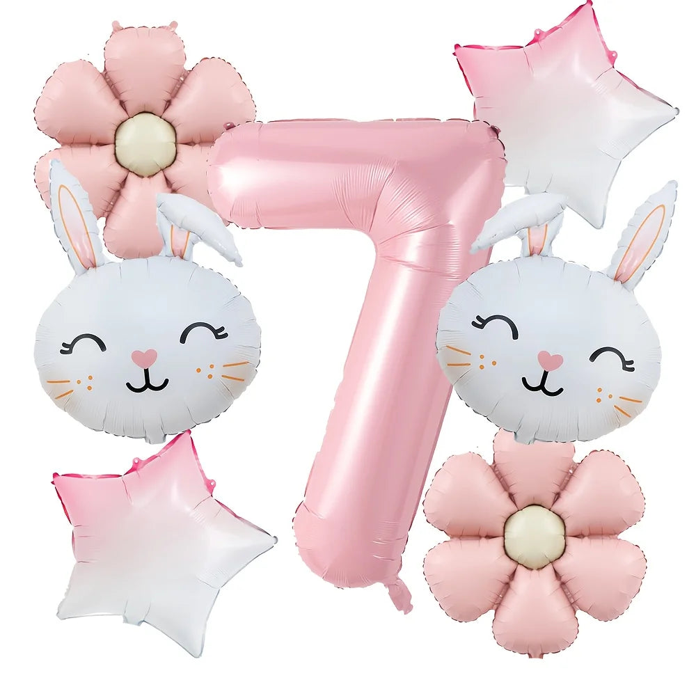 Kit Balão de Aniversário de Coelho