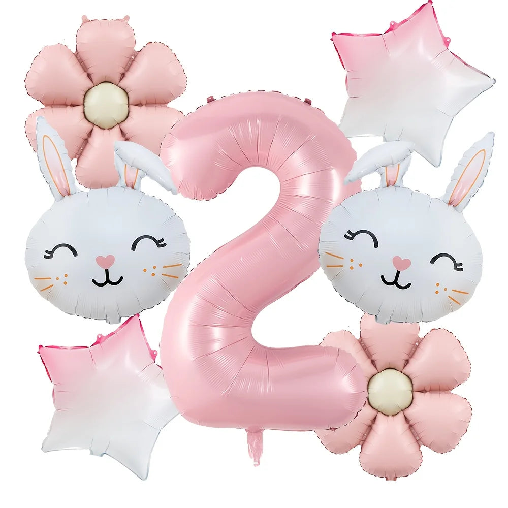 Kit Balão de Aniversário de Coelho