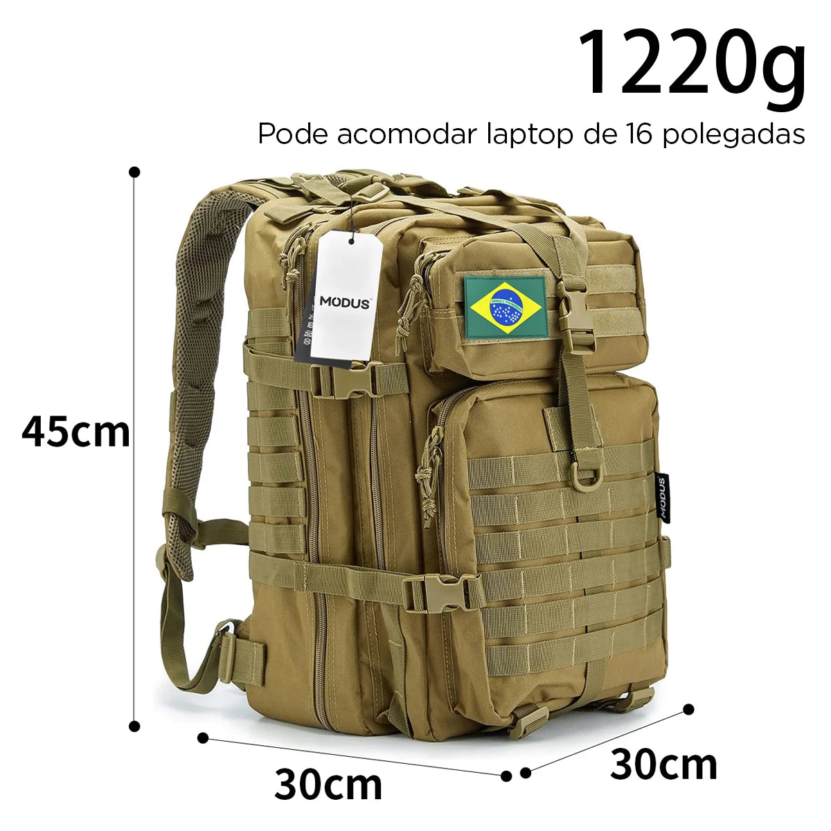 Mochila tática resistente a água grande capacidade de armazenamento