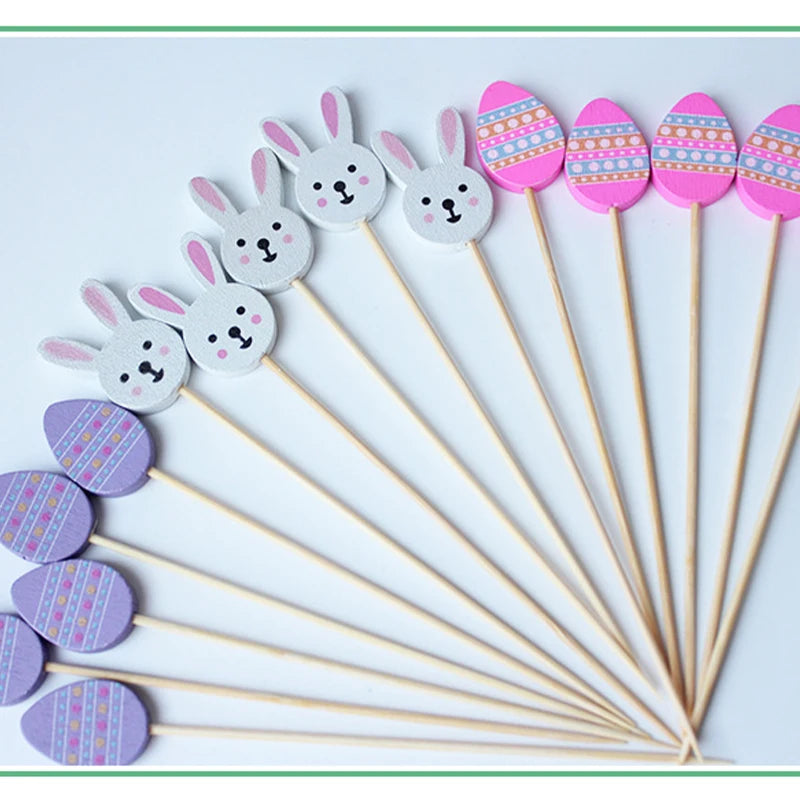 Kit 100 Palitos Decorativos Orelha de Coelho