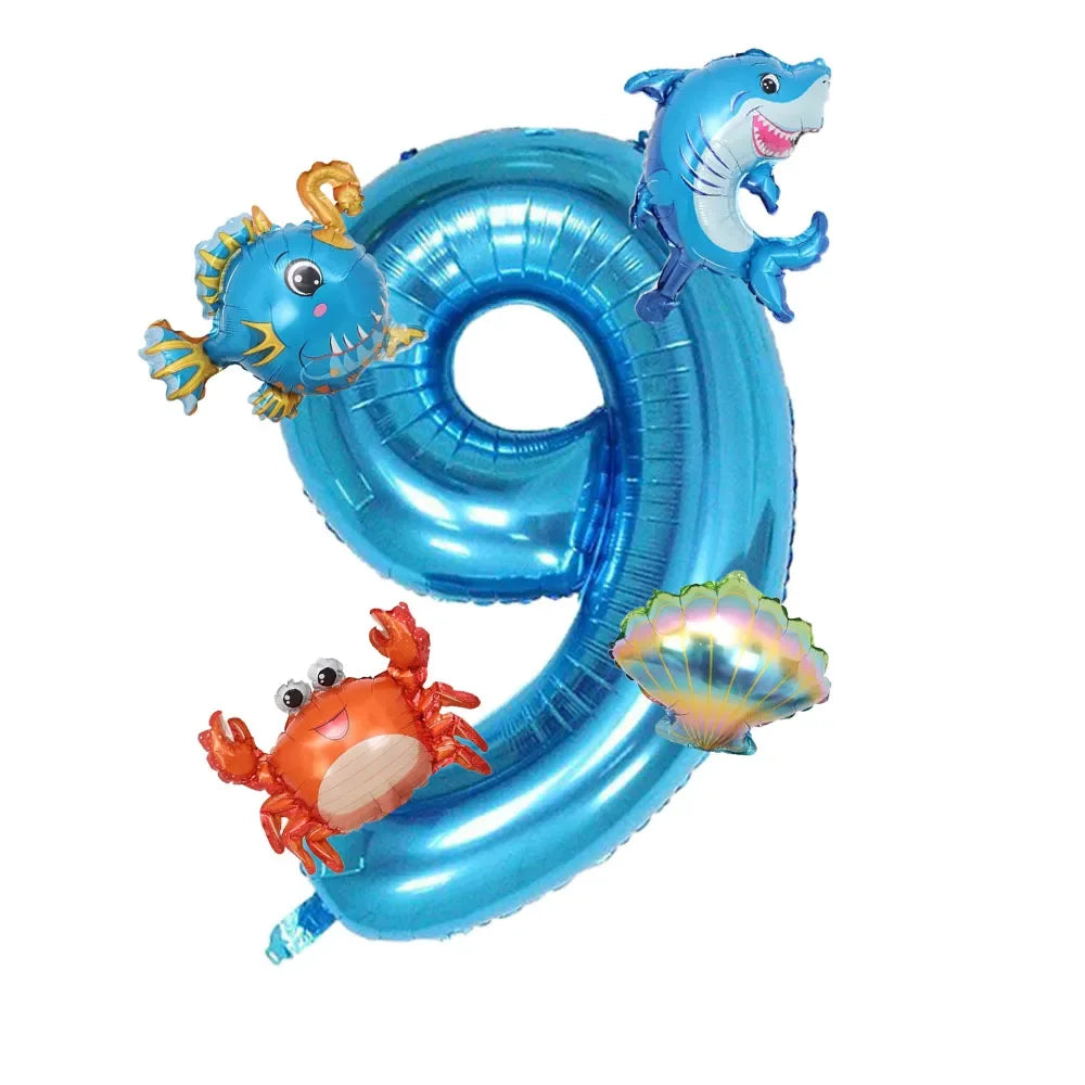 Kit Oceano com Número (5 Peças)