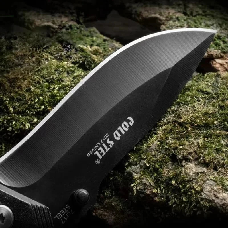 Canivete tático lamina em aço inoxidável