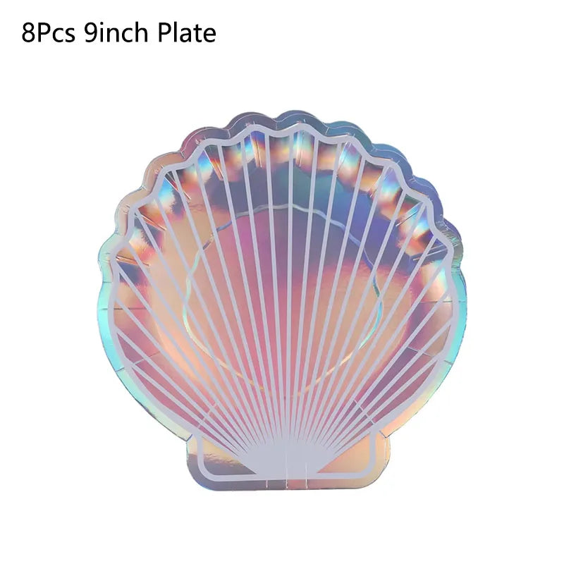 Kit Talheres e Pratos Sereia: Mesa Completa Fundo do Mar