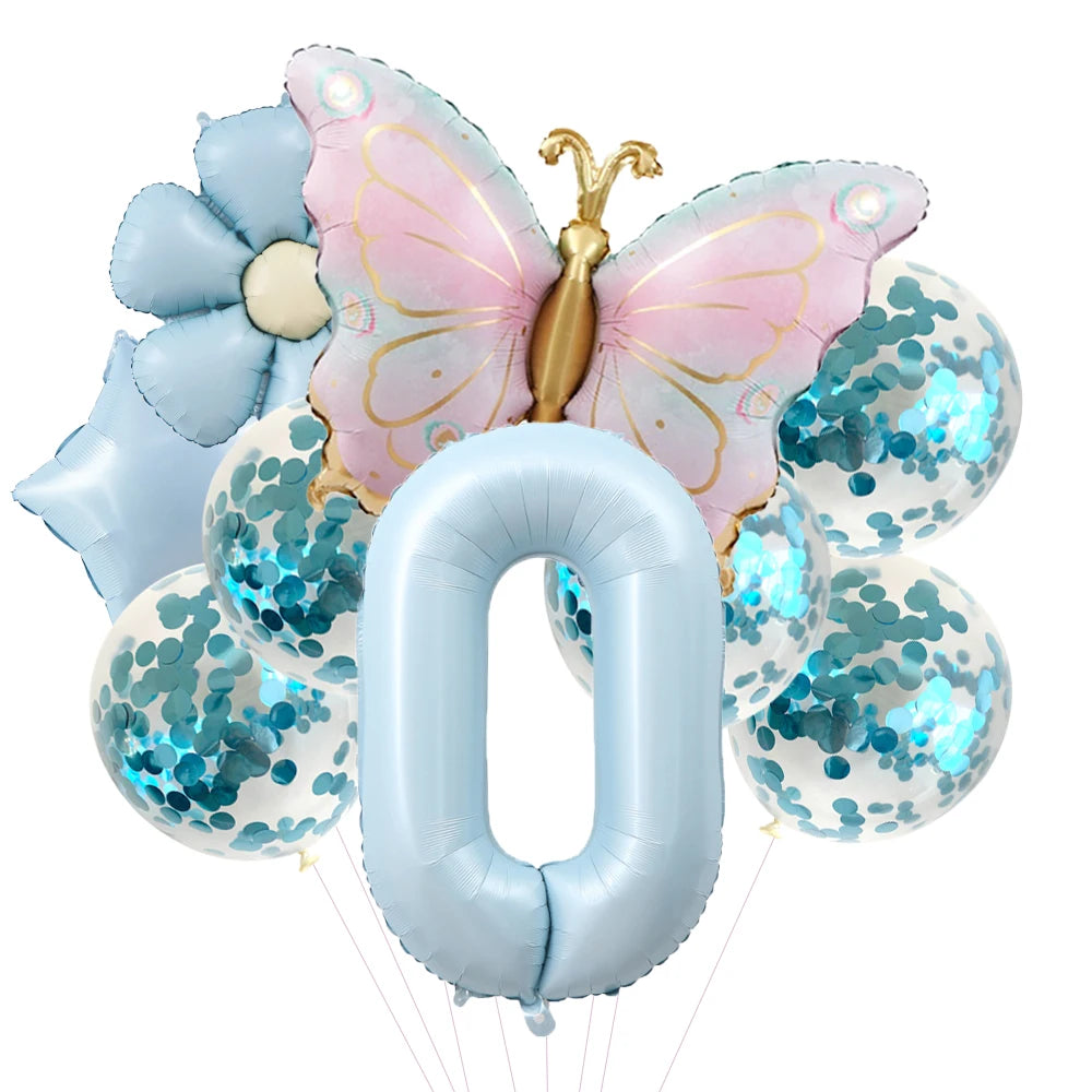 Kit Balão Metalizado Borboleta