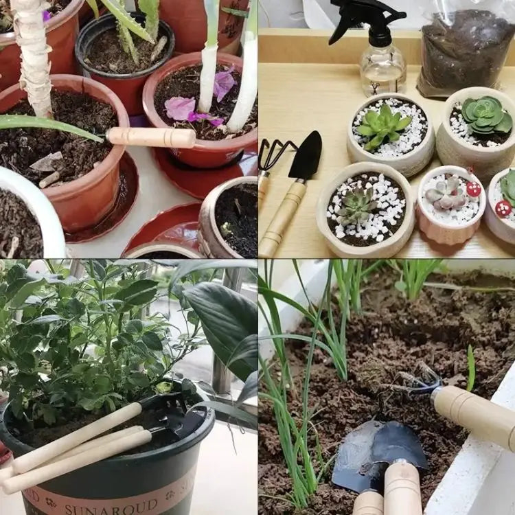 Mini conjunto de ferramentas de jardim 1/2/3 pçs