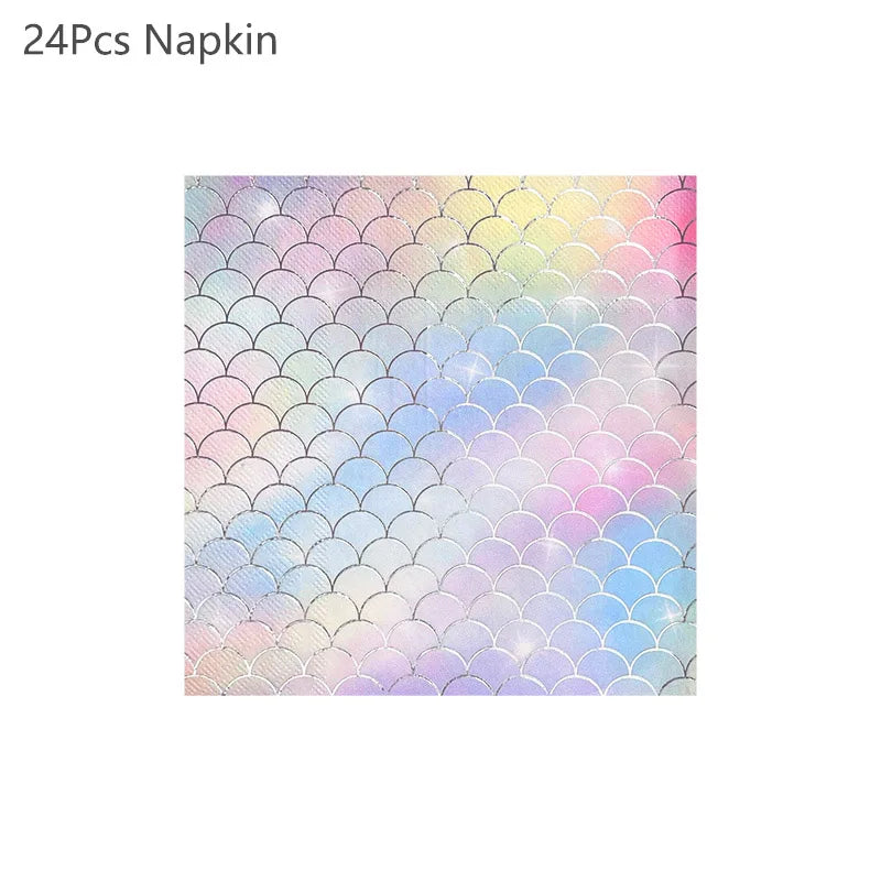 Kit Talheres e Pratos Sereia: Mesa Completa Fundo do Mar