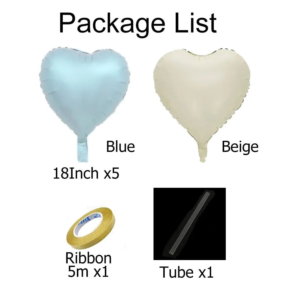 Kit 12 Balões de Coração Tons Pastéis