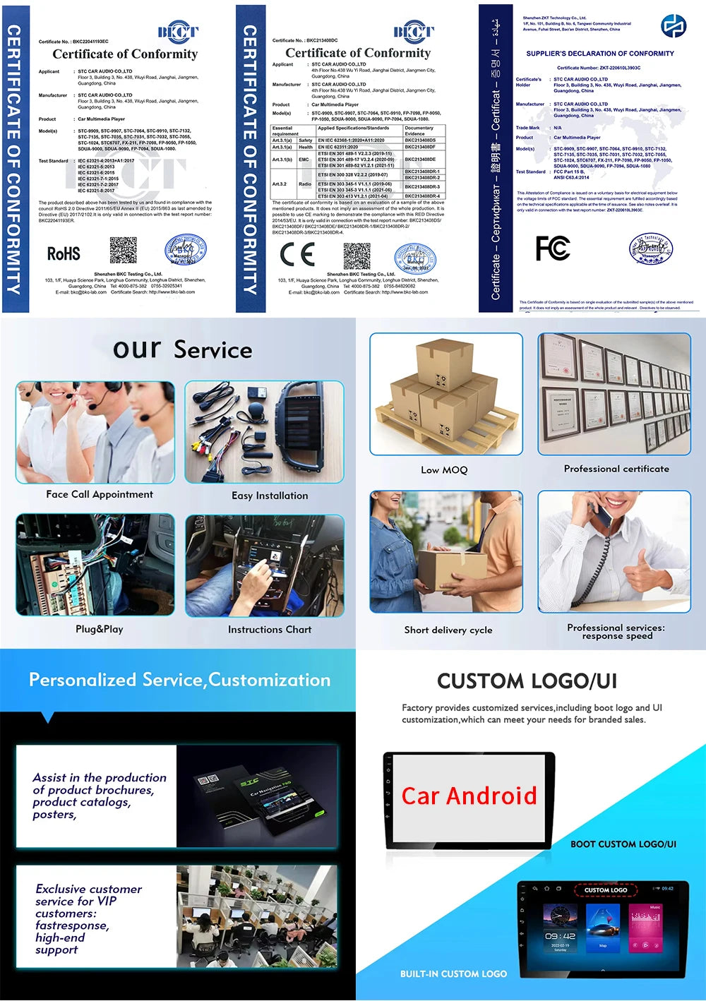 Multi mídia Hd tela touch carplay/bluetooth 5.0/AUX/Fm Radio