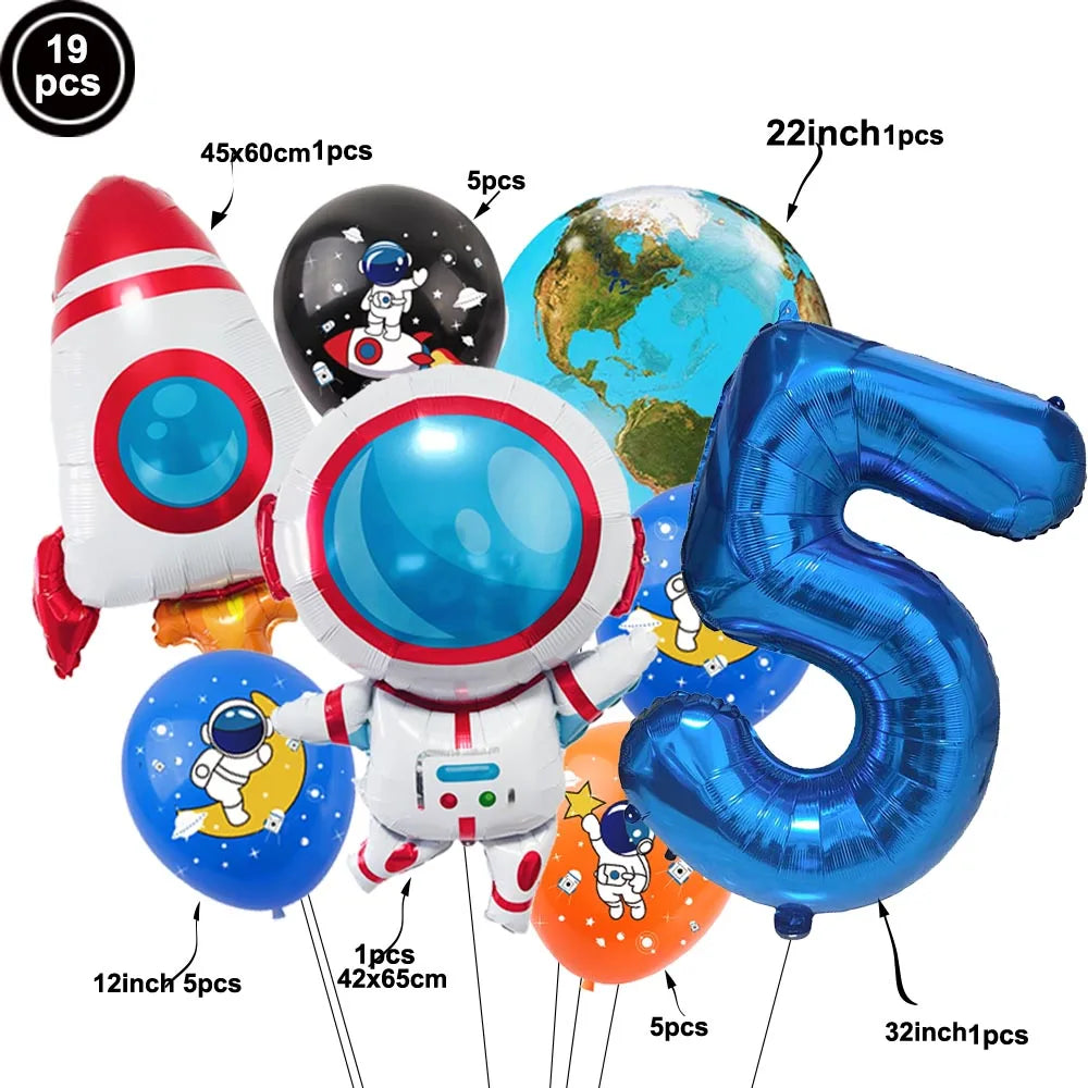 Kit Balões Astronauta e Foguete: Aventura no Universo