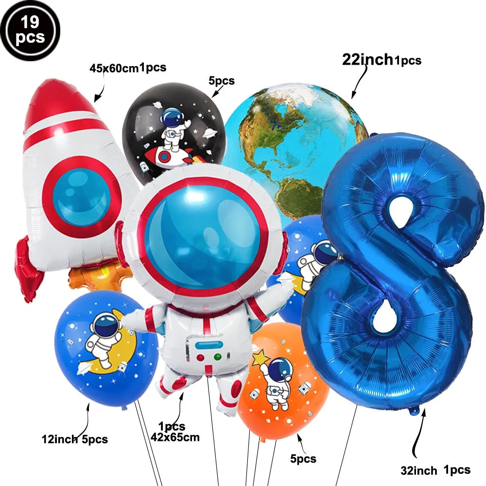 Kit Balões Astronauta e Foguete: Aventura no Universo