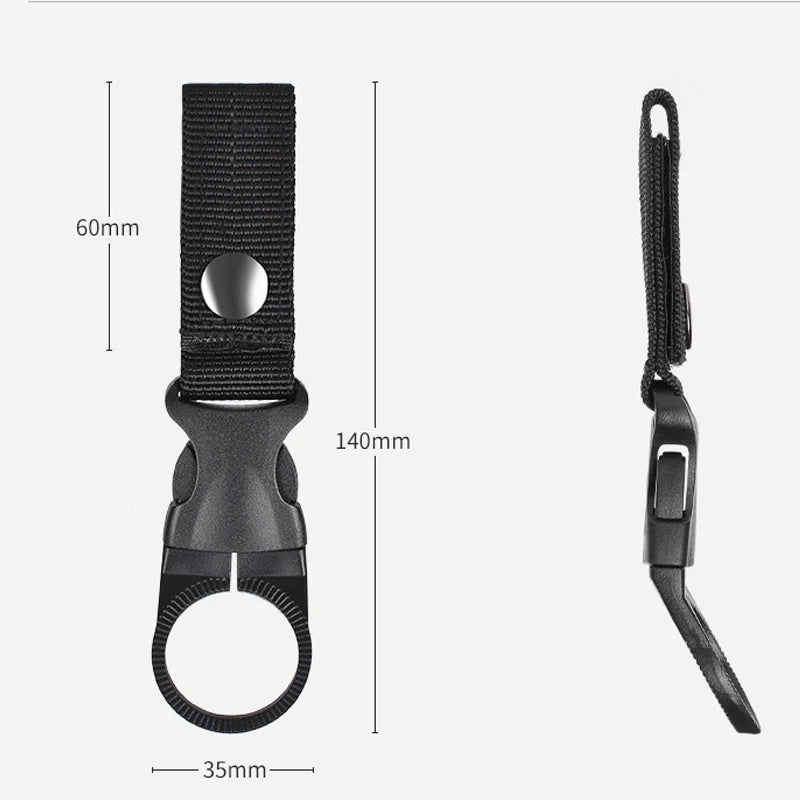 Fivela de webbing gancho suporte de garrafa de água clipe ao ar livre náilon edc escalada mosquetão cinto mochila cabide acampamento mosquetão cinto clipe