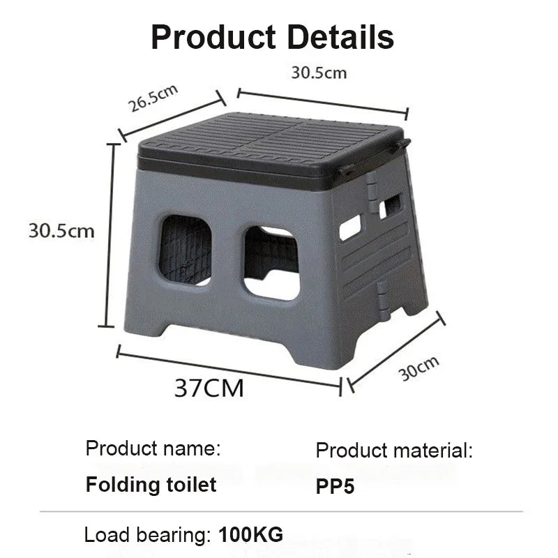 Vaso sanitario portátil e dobrável
