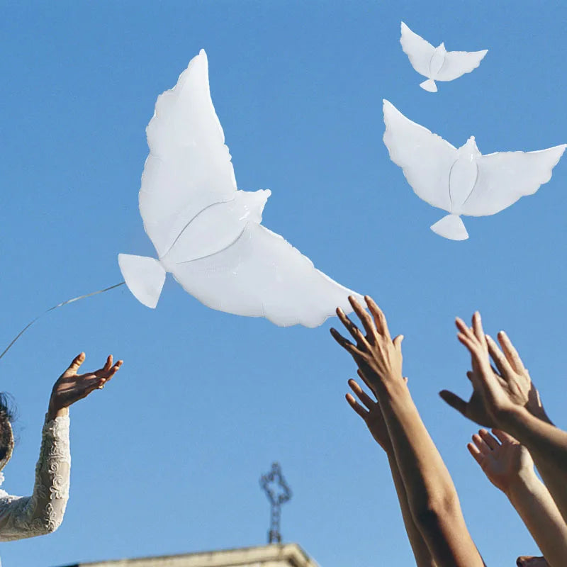 Kit Balões Pomba da Paz (1, 3 ou 5 unidades)