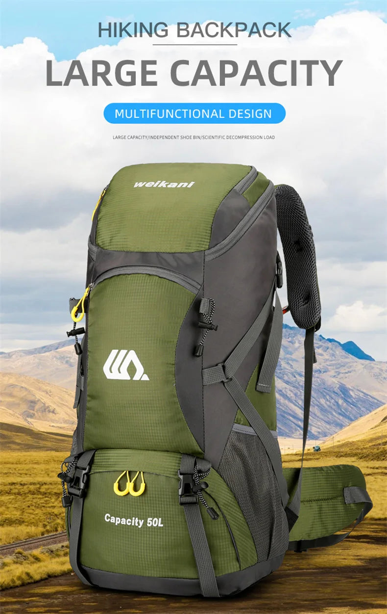 Mochila 50L Ocasião escalada, trekking, viagens, esqui, esporte