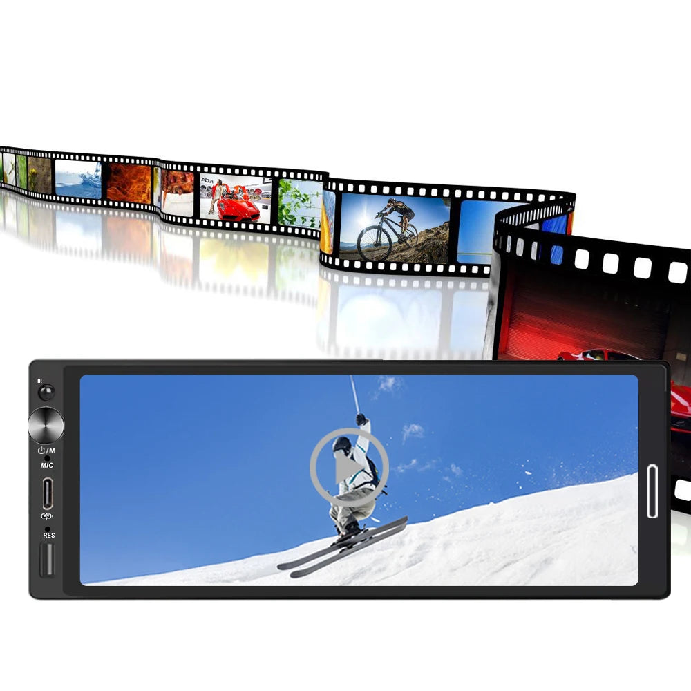 Multi mídia Hd tela touch carplay/bluetooth 5.0/AUX/Fm Radio