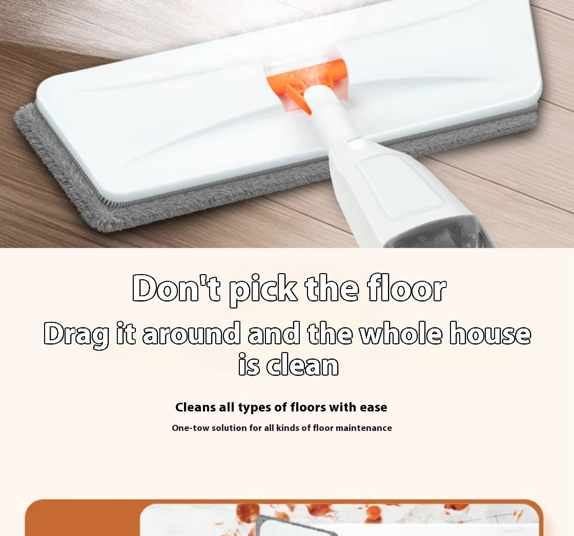 Mop spray com almofada de microfibra substituível