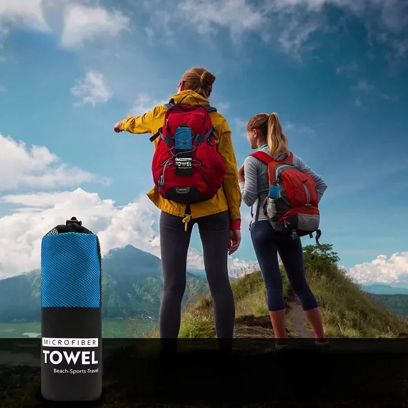 Toalha de microfibra absorção 100% secagem rápida