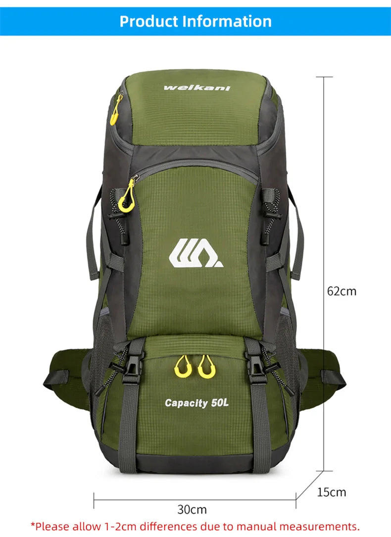 Mochila 50L Ocasião escalada, trekking, viagens, esqui, esporte
