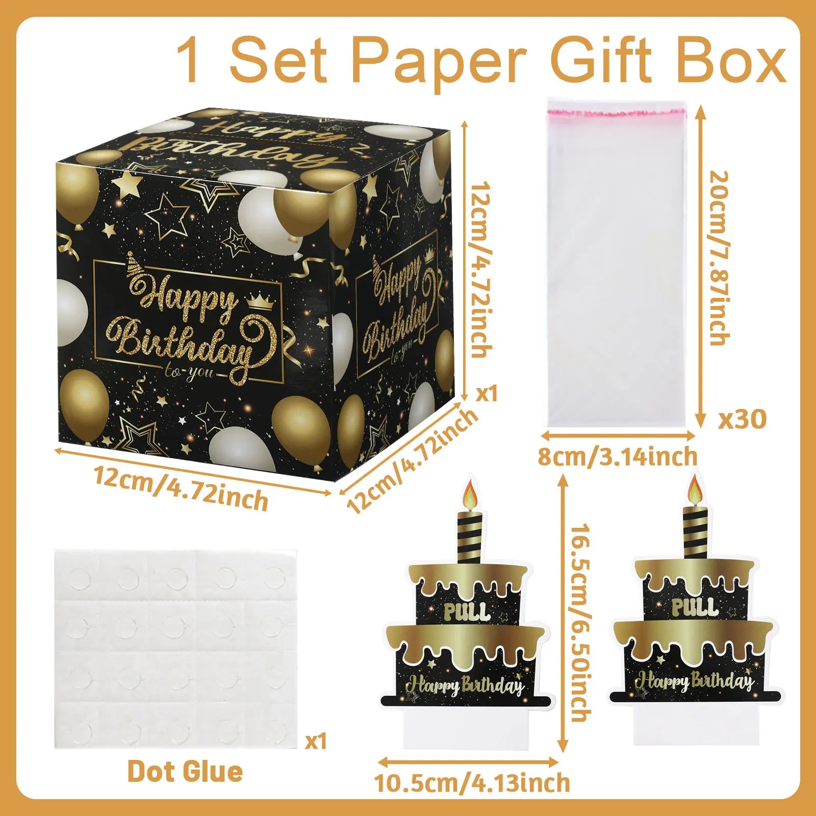 Caixa Puxa Dinheiro com Cartão – Presente Surpresa de Aniversário