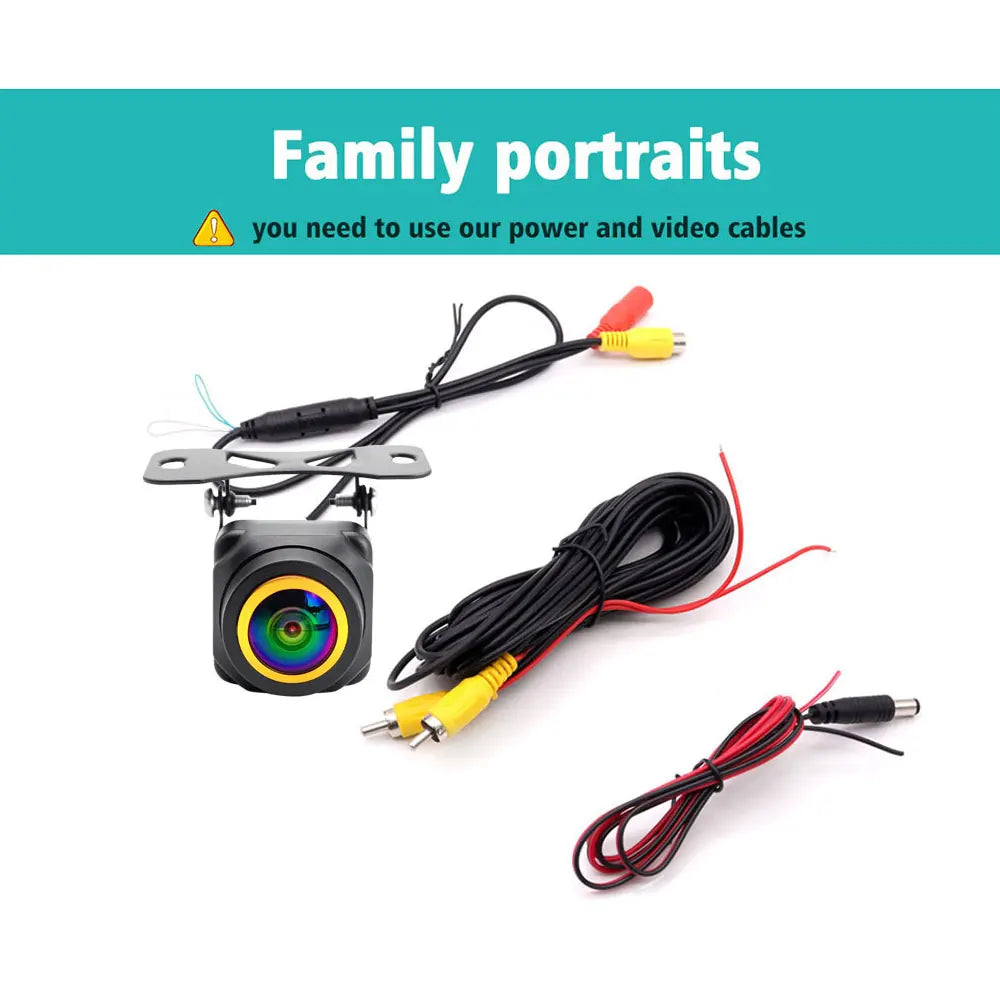 Camera de Ré 4k ahd 1080p trajetória dinâmica inteligente câmera de visão traseira do carro visão noturna de 180 graus com linha de pista de estacionamento