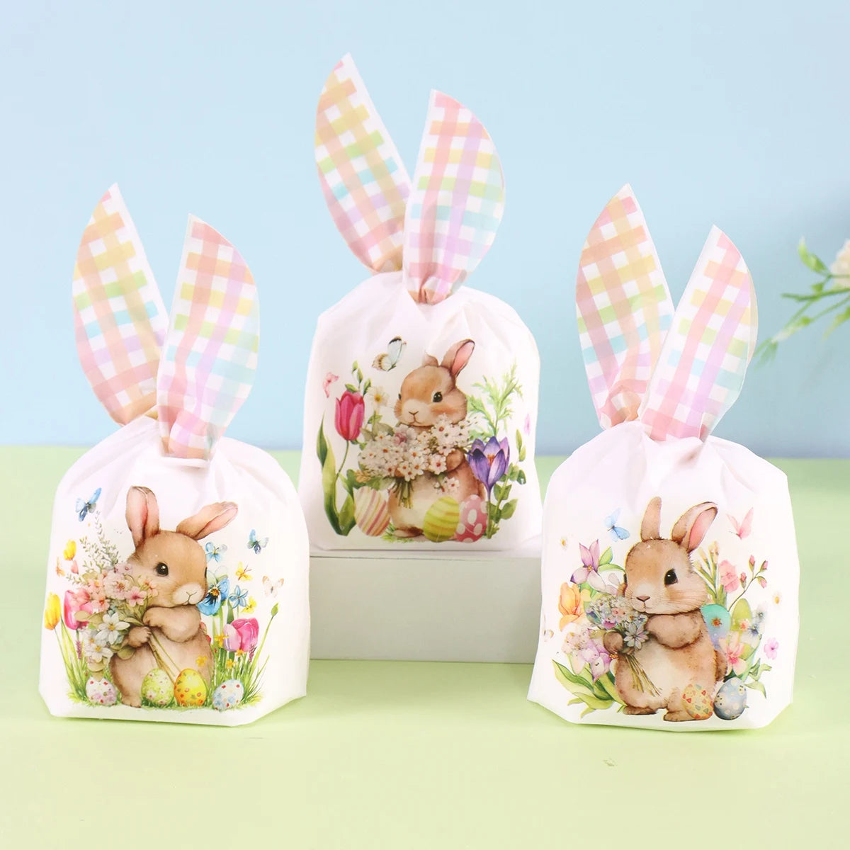 Kit 50 Saquinhos de Coelho Páscoa 2026