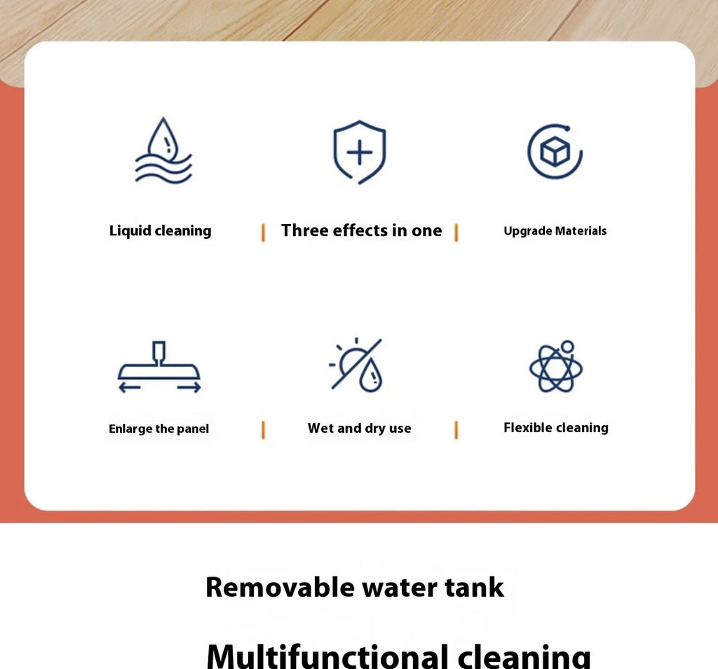 Mop spray com almofada de microfibra substituível