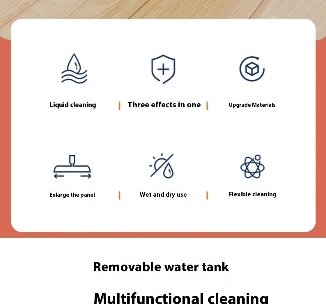 Mop spray com almofada de microfibra substituível